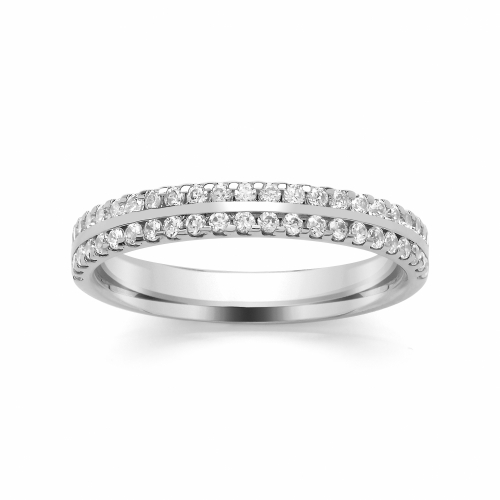 Diamond Wedding Ring - All Metals (TBCSSCLW) Claw Set